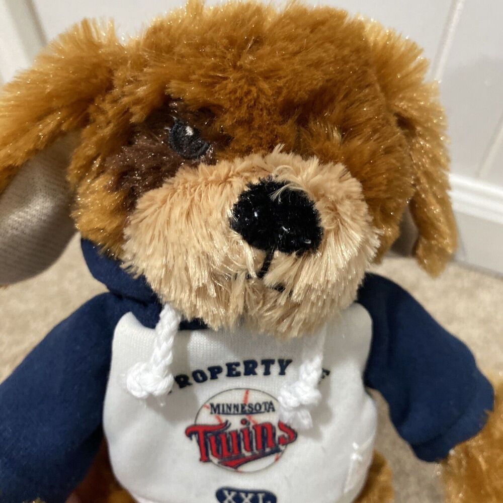 Minnesota Twins Good Stuff Plush Puppy Dog with Hoodie 2009 With tags - Picture 6 of 11
